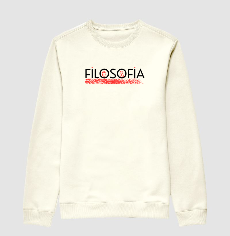 Práxis Suéter Slim Moçetom Filosofia I