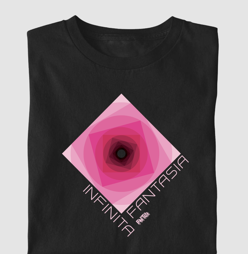 T-SHIRT "INFINITA FANTASIA" / MAGENTA ESTAMPA GRANDE