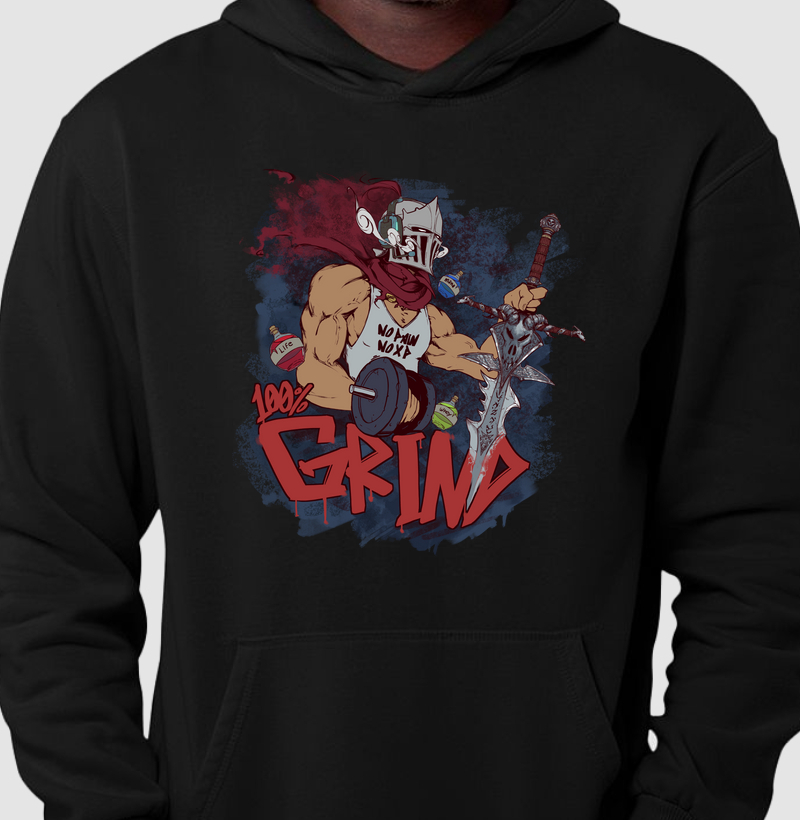 Hoodie Moletom - 100% Grind Warrior