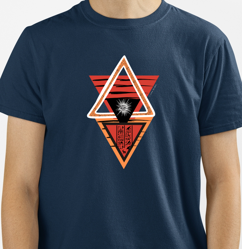 Camiseta maçônica - Triângulos olho