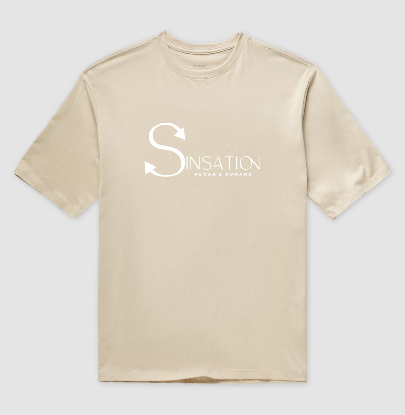 Oversized - Sinsation - Logo in White