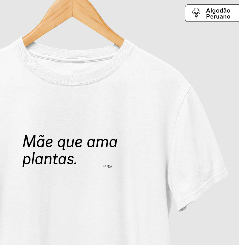 Mãe que ama plantas.