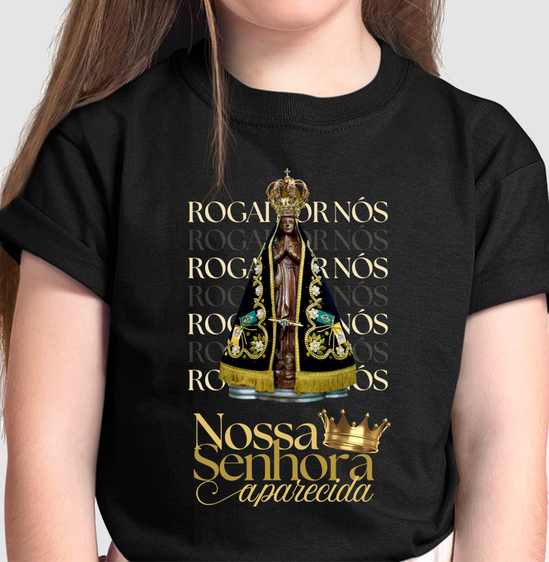 Camiseta Nossa Senhora Aparecida Rogai Por Nós