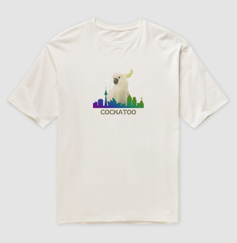 Camiseta Oversized - Cockatoo