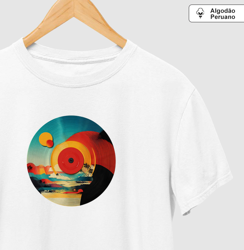 Camiseta Peruana Pôr do Sol em Vinil — Soundtrack 80/90 | Posto80