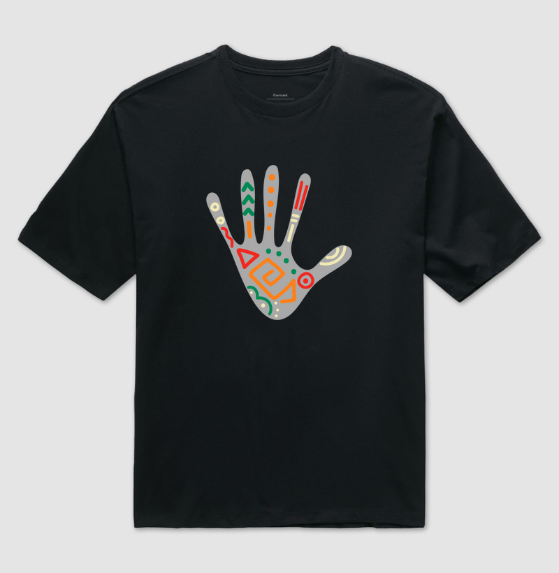 Camiseta Animalis Oversized DNA Africano 100% Algodão