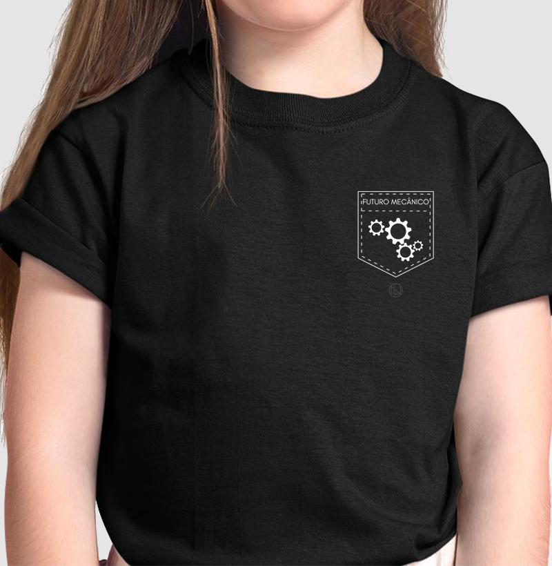 Camiseta Infantil Bolso Futuro Mecânico 