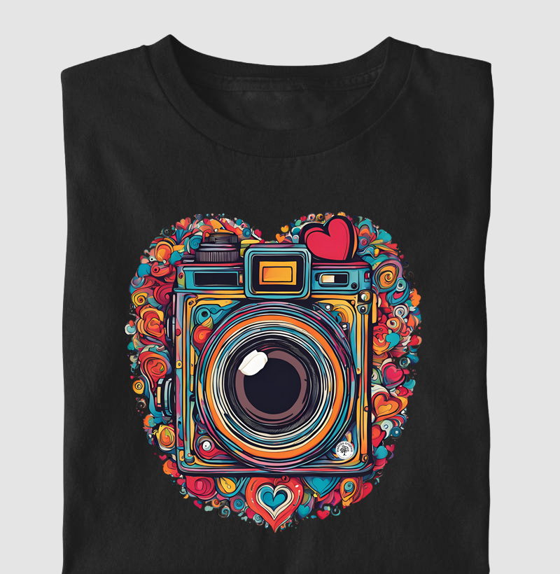 Camisetas / Imagens Criativas / Eu amo Fotografia 