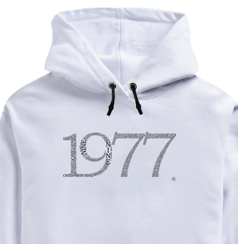 Moletom English Numbers 1977 