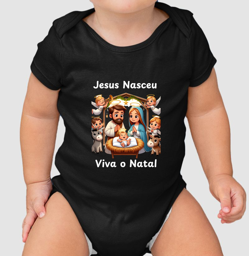 Body Baby de Natal Jesus Nasceu