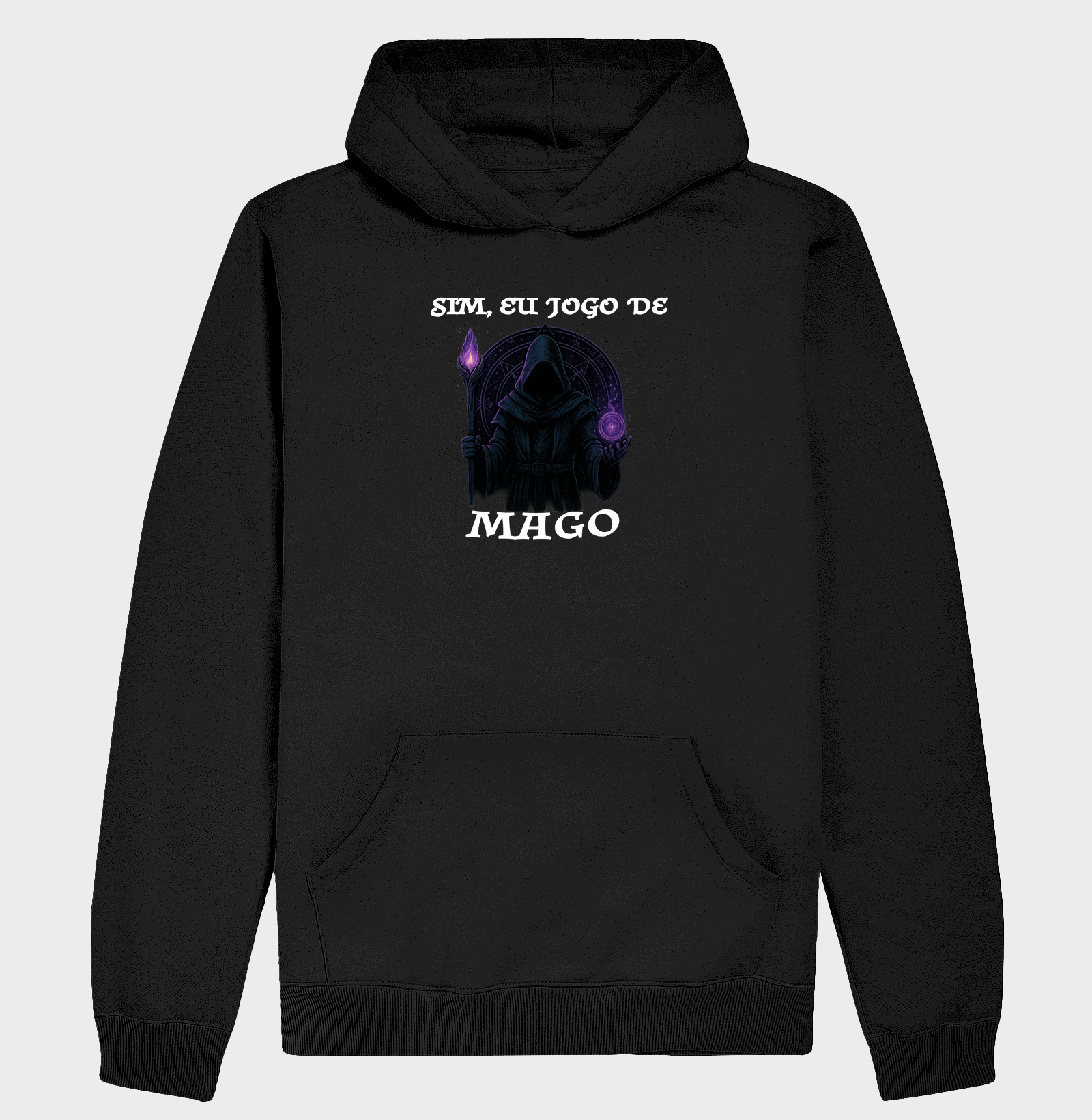 Sim, Eu Jogo de Mago – Camiseta Gamer para Jogadores de RPG, D&D e Magos de Mesa