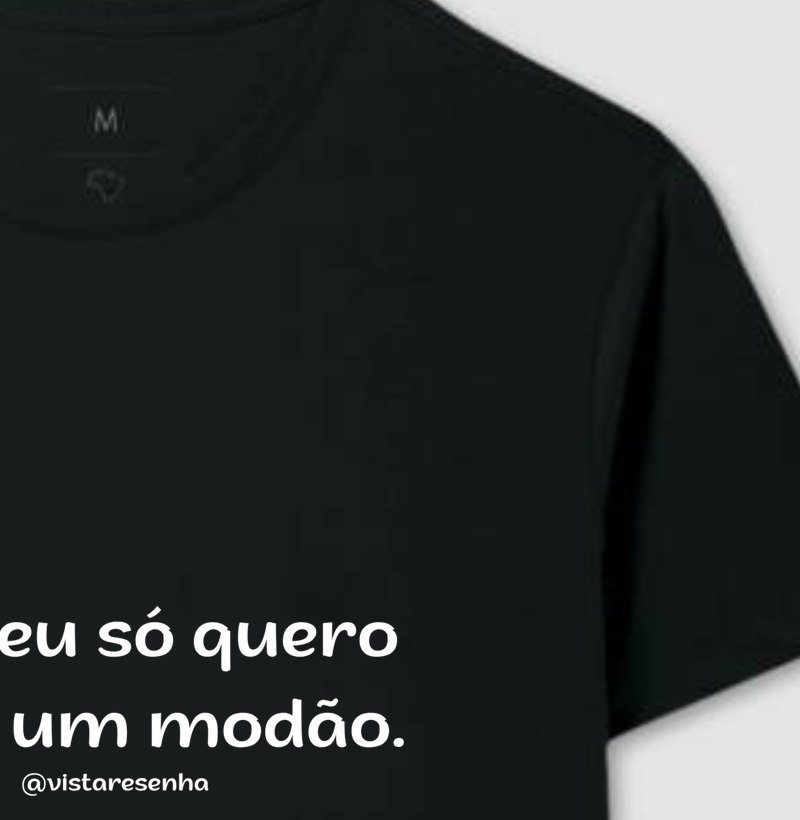 Camiseta Hoje eu só quero ouvir - Resenha 