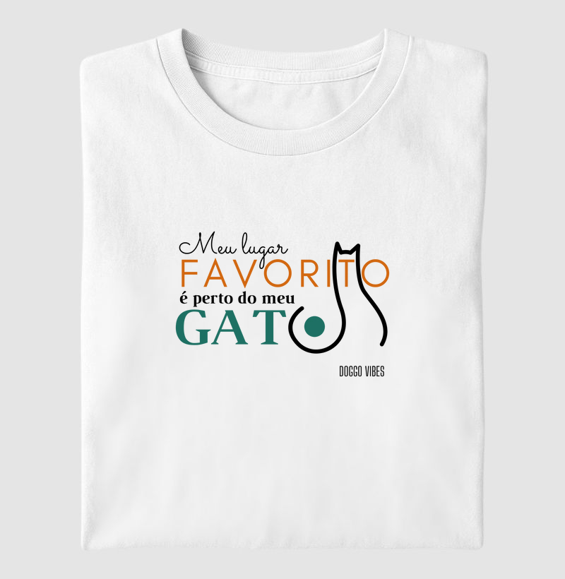 Meu lugar favorito é perto do meu Gato