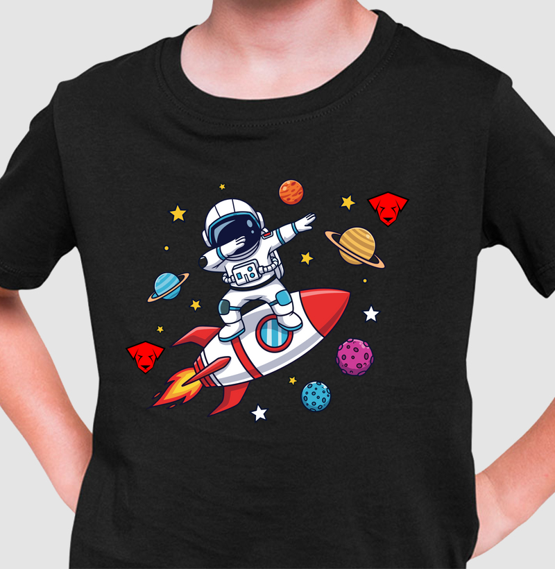 Camiseta T-Shirt Infantil Astronauta 