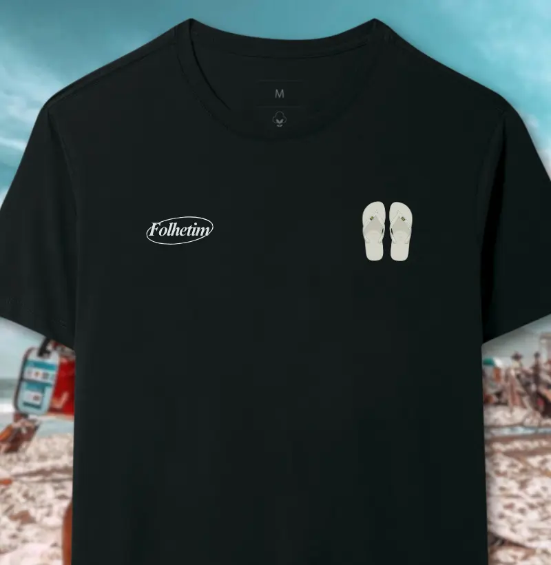 Pé na areia