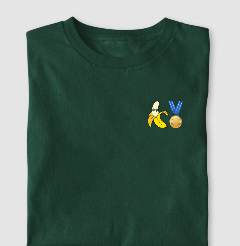 Só pela banana e medalha.