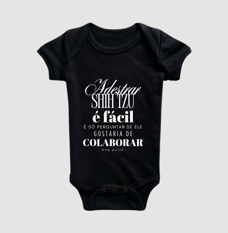 Body Infantil Dog Pulse Pawsitivity Collection – Shih Tzu Não Colabora