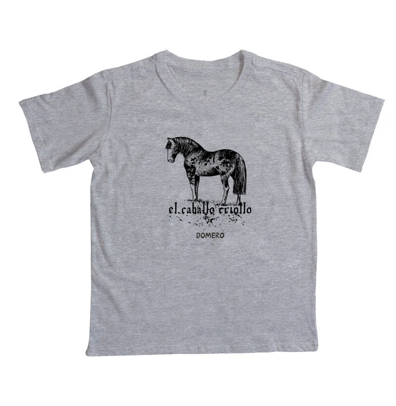 camiseta infantil caballo criollo