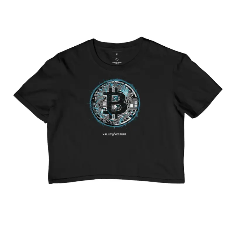 Cropped Bitcoin Blue