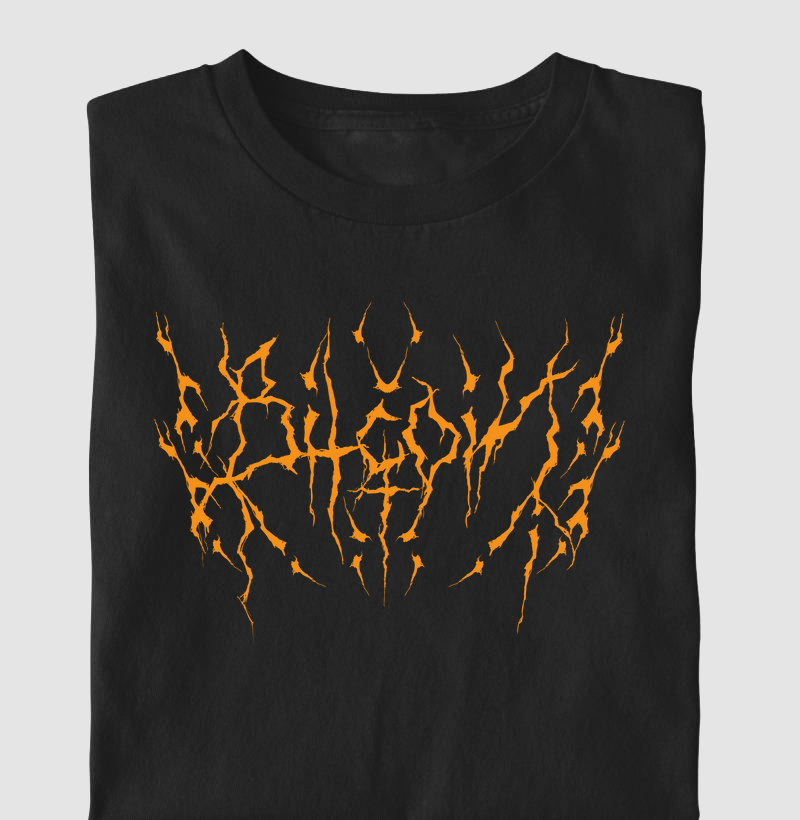 Bitcoin Death Metal Logo - Laranja Bitcoin