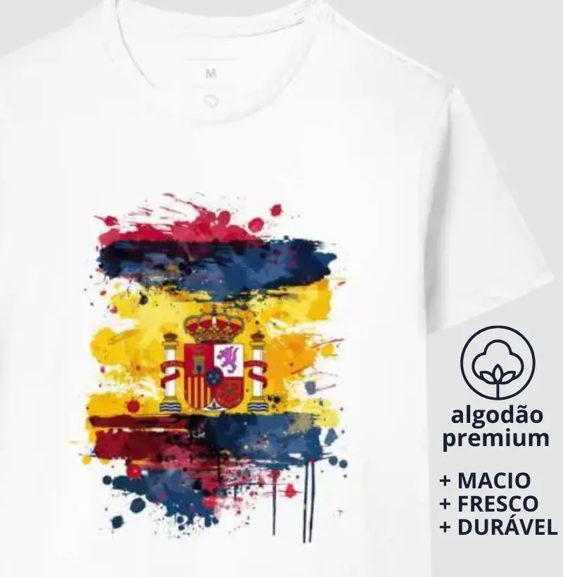 Camiseta Bandeira da Espanha