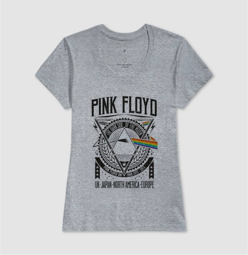 camisa pink floyd fem