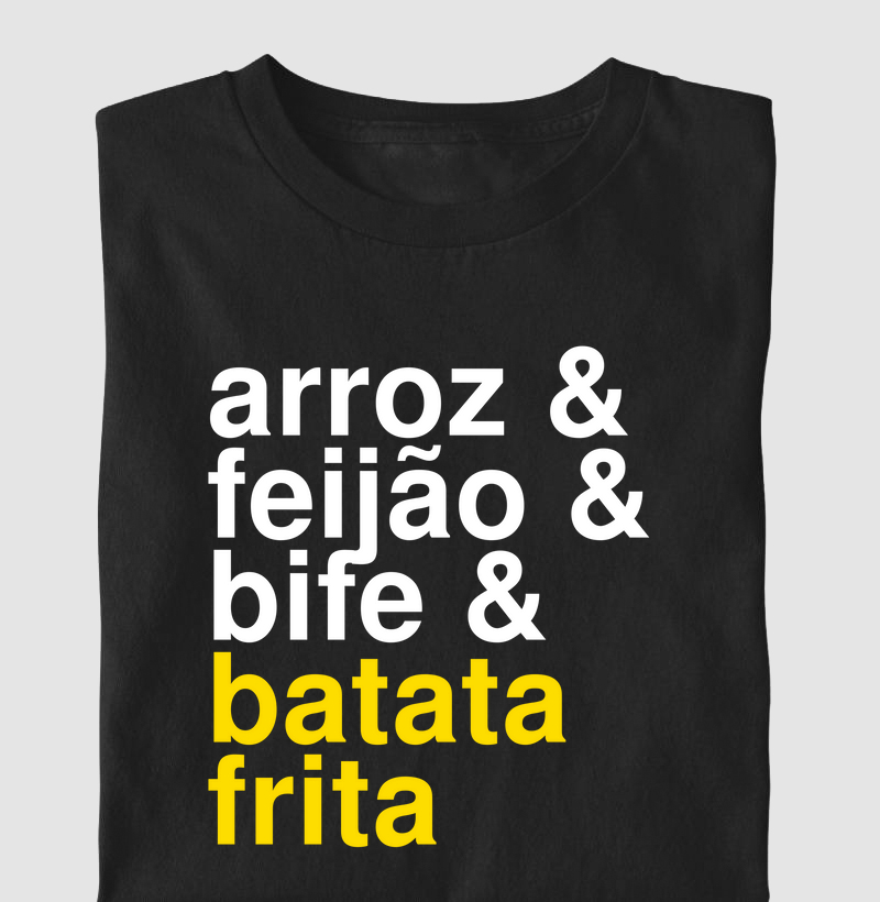 Arroz, feijão, bife e batata frita (GAS)