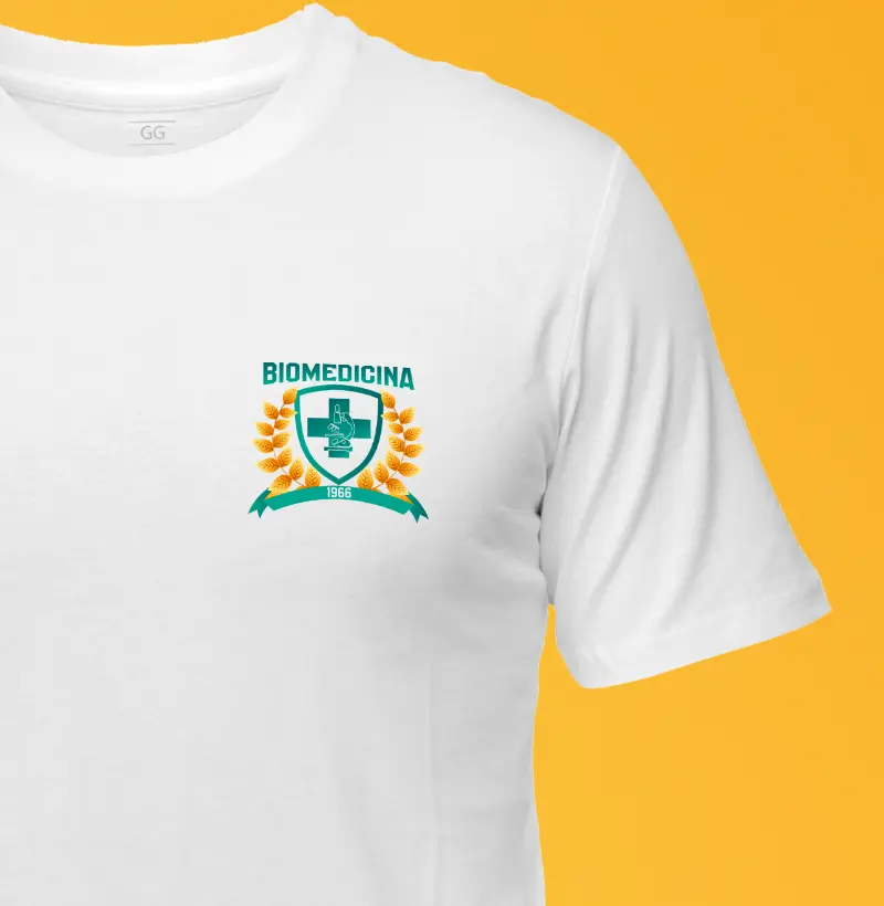 Biomedicina Símbolo no Peito masculina
