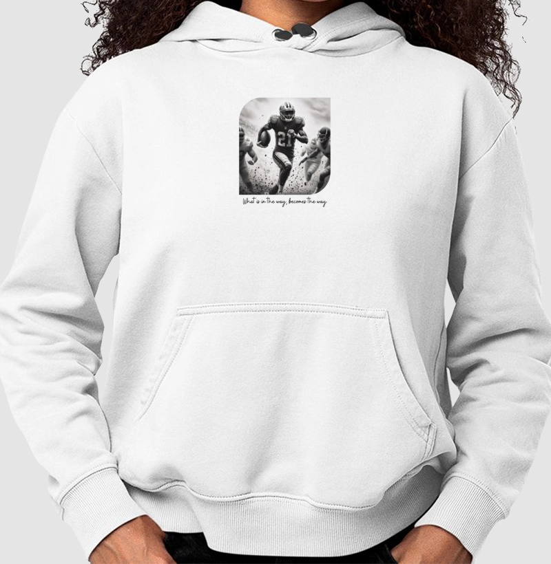 Moletom branca "What is in the way..."