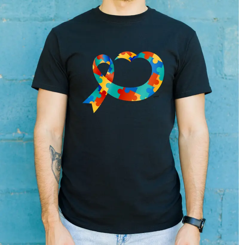 Camiseta "Quebra-Cabeças de Conexão"