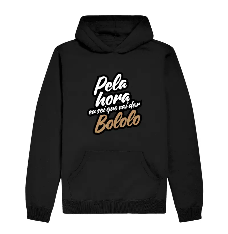 Moletom Slim Com Capuz - Pela hora vai dar Bololo