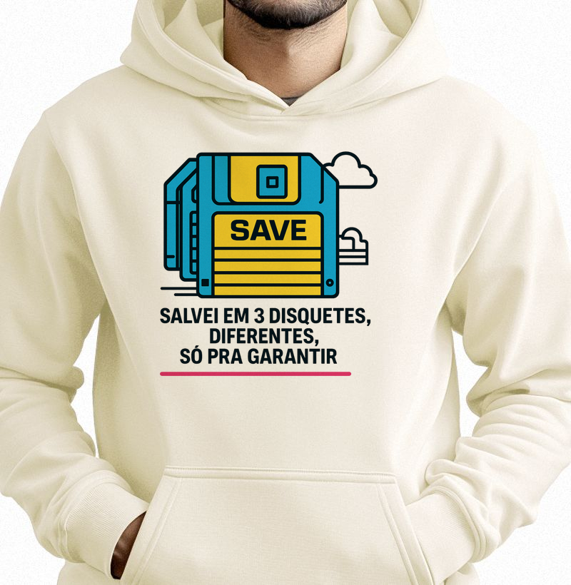 Salvei em 3 disquetes