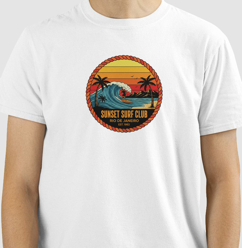 Camiseta Sunset Surf Club — Rio 83 | Posto80
