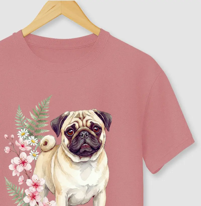 Pug Floral Afeto