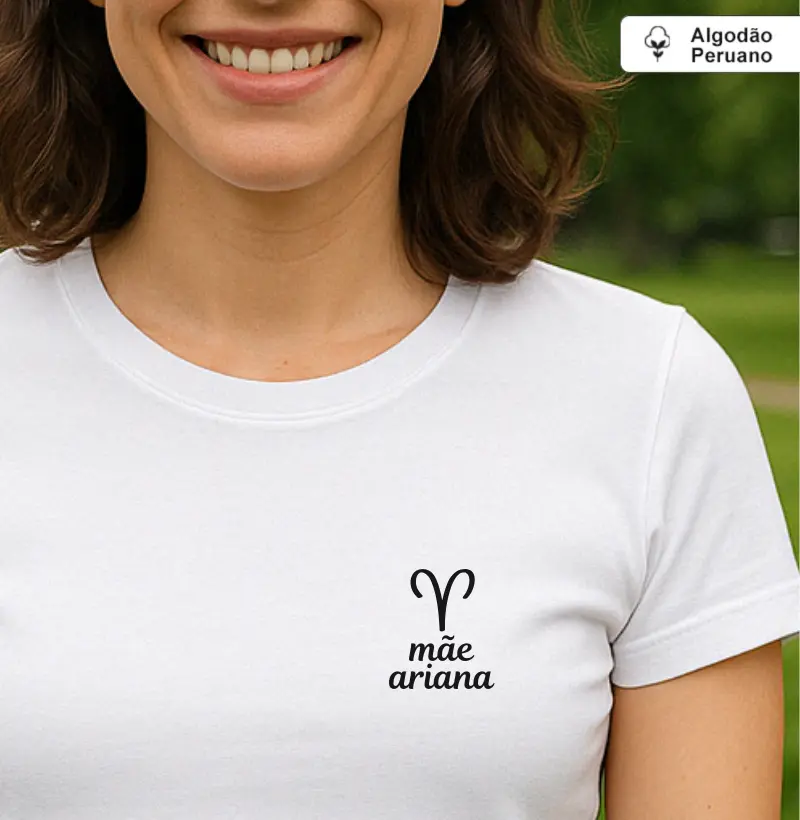 Mãe ariana (signos) (minimalista) (algodão peruano)