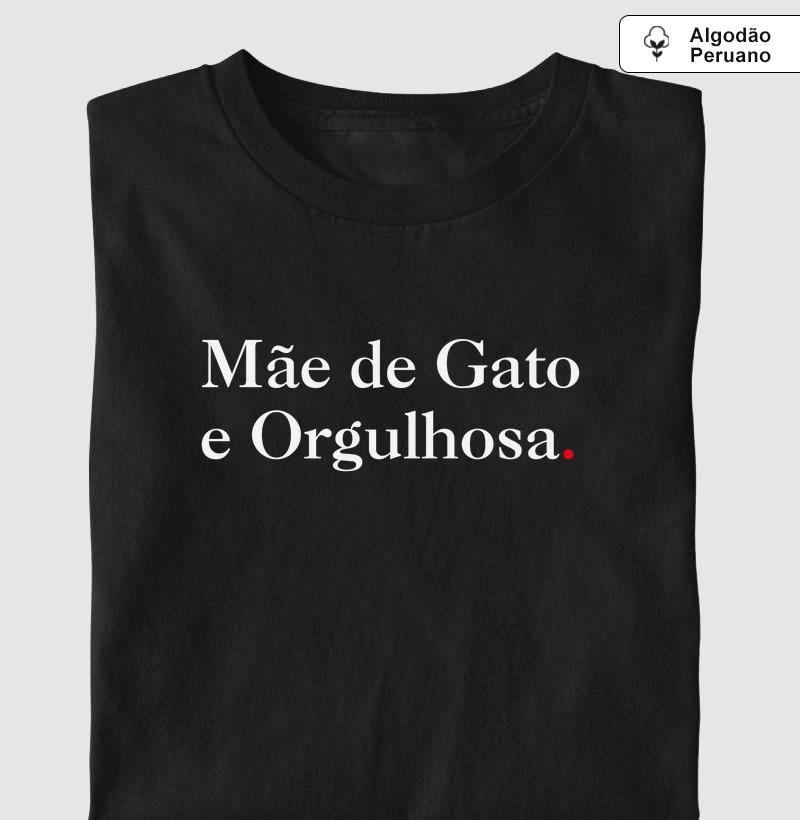 Mãe de gato e orgulhosa