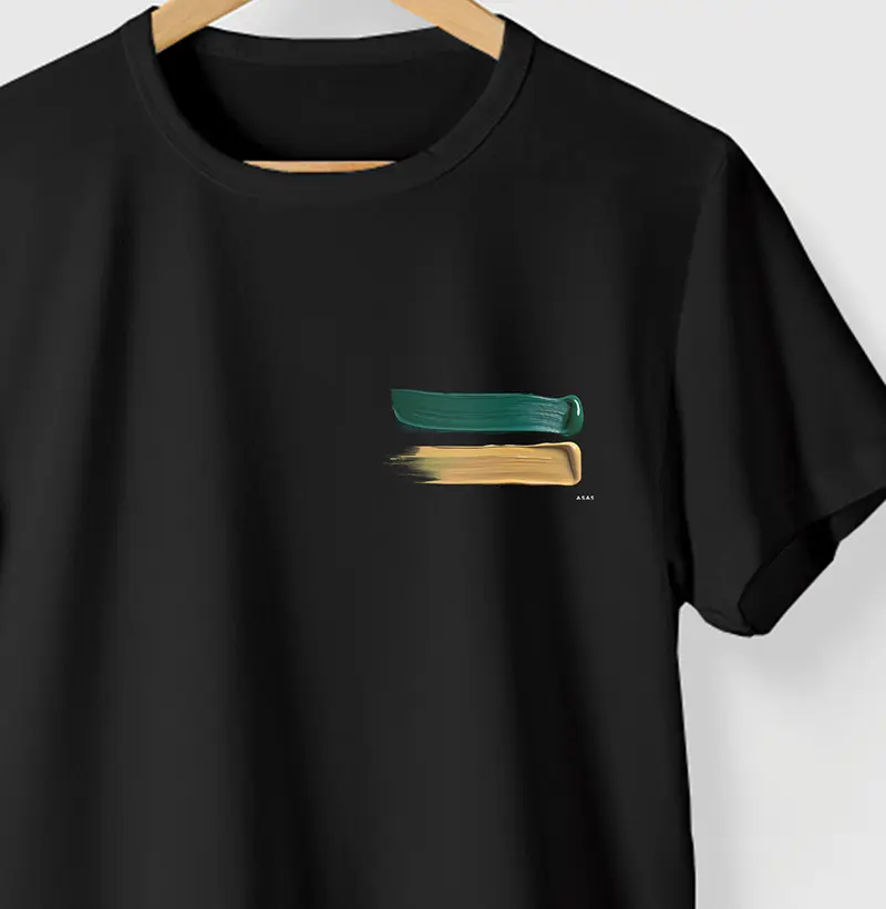 Camiseta CORES BRASIL - PRETA - (100% Algodão)