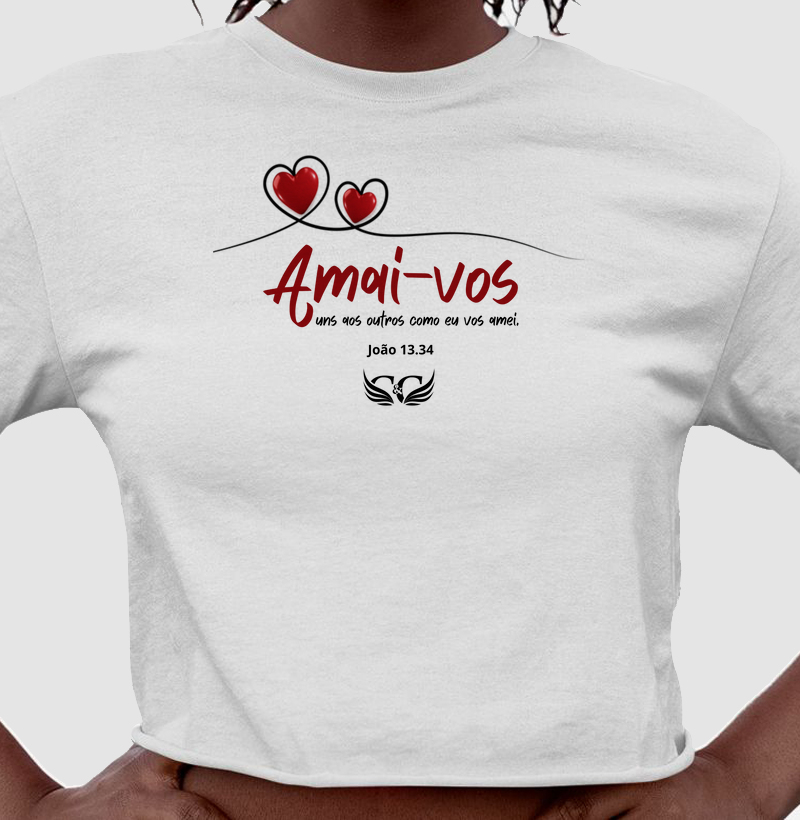 Camiseta Personalizada Amai-vos uns aos outros. João 13.34