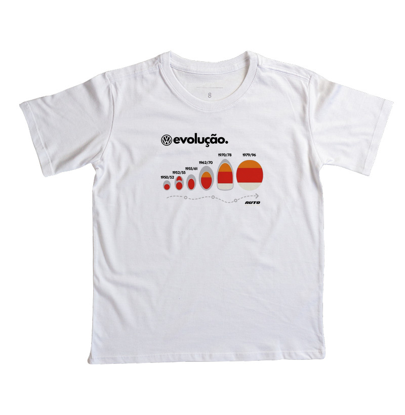 Camiseta evolução fusca