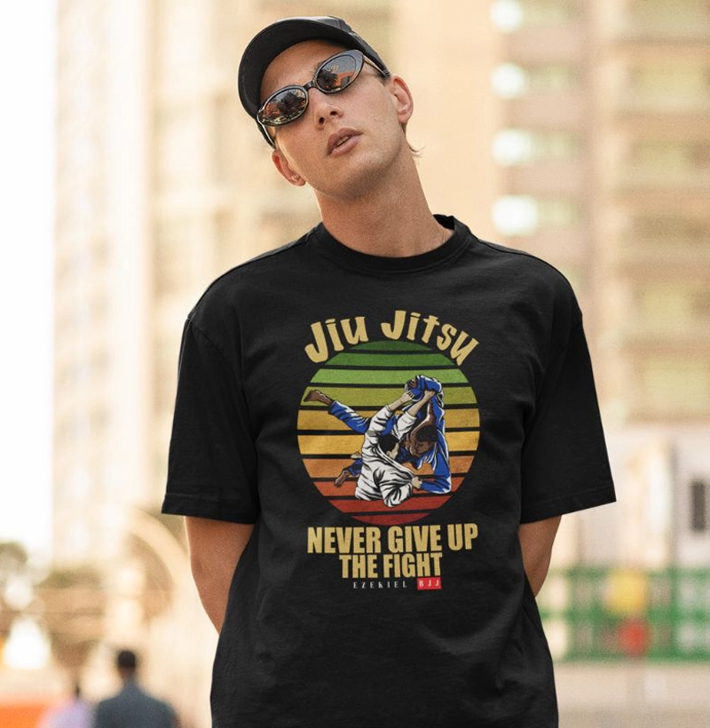 Camiseta Raspagem Never Give Up Dark