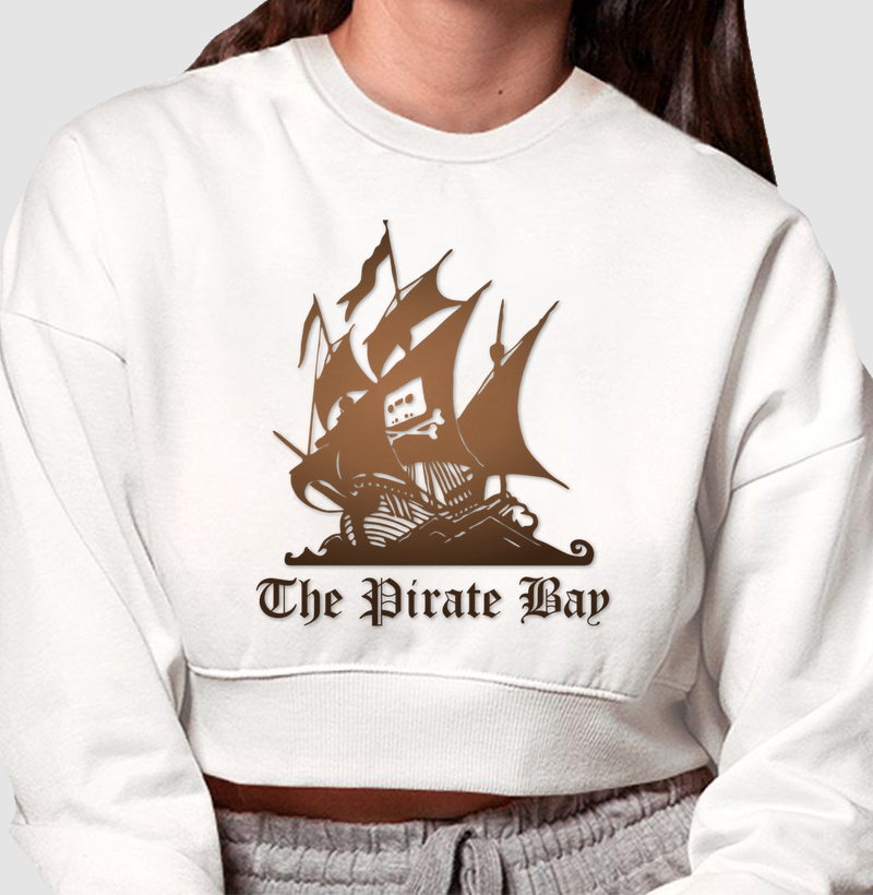 The Pirate Bay Origem - Cropped Moletom