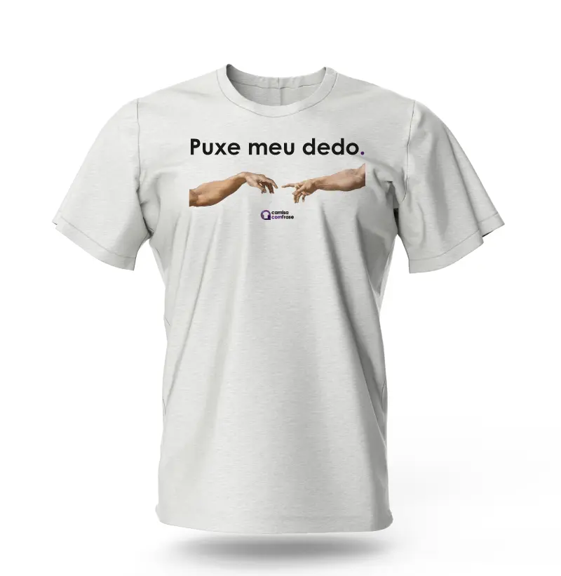 Camisa com Frase - Puxe meu dedo