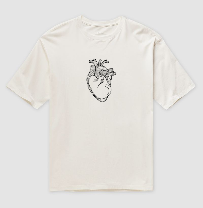 Cats heart Oversized