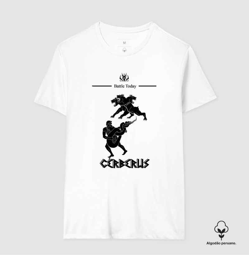 Camiseta Algodão Peruano - Hércules Cérberos 