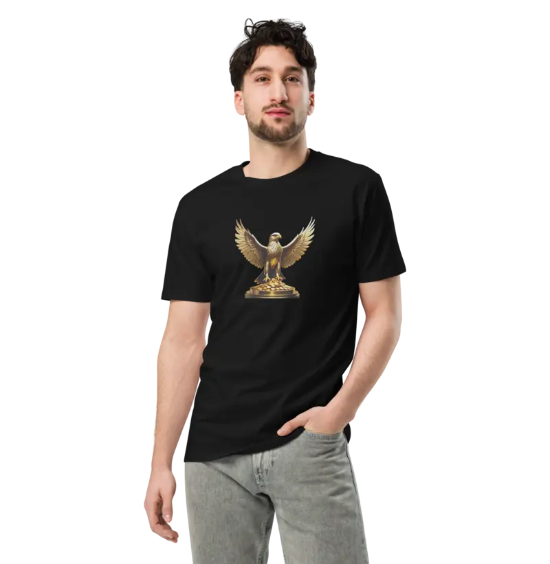 Voe Alto no Caminho do Sucesso com a Camiseta Águia de Ouro