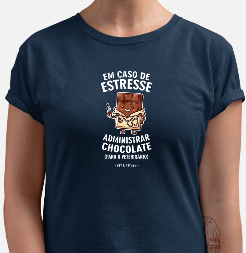Em caso de estresse, administrar chocolate (para o veterinário)