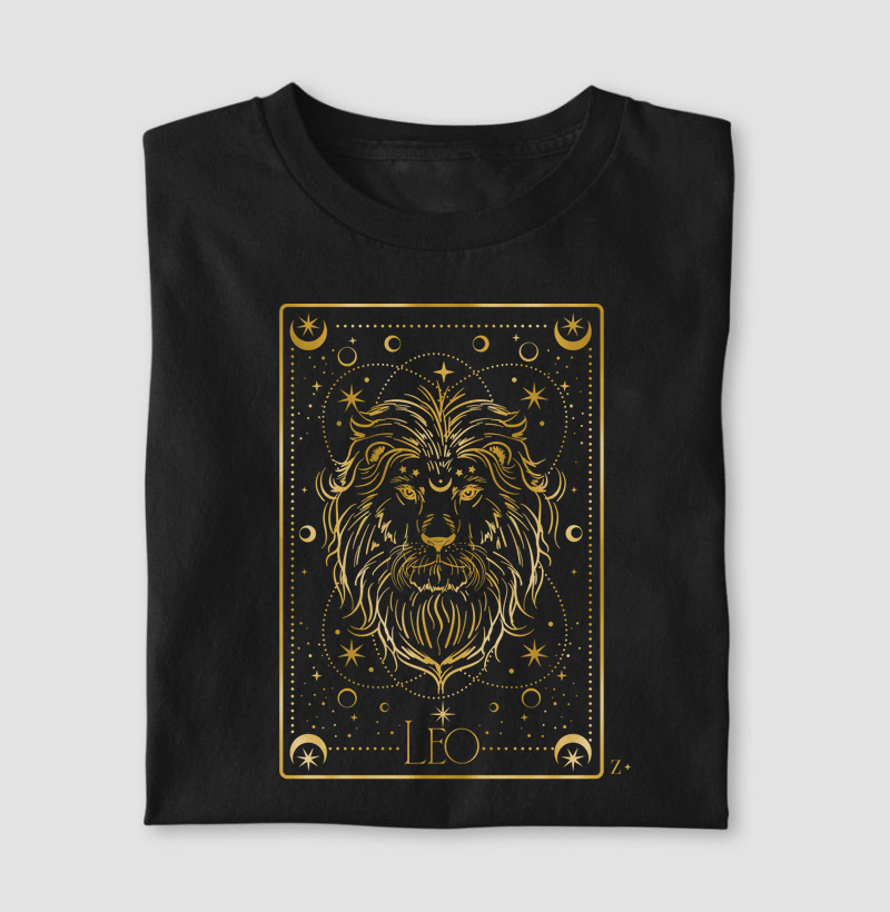 Camiseta Signos LEÃO - LETTER