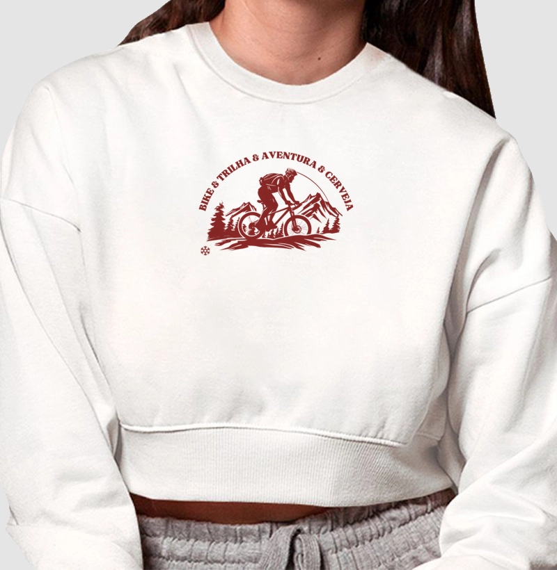 Moletom Cropped Aventura &Cerveja