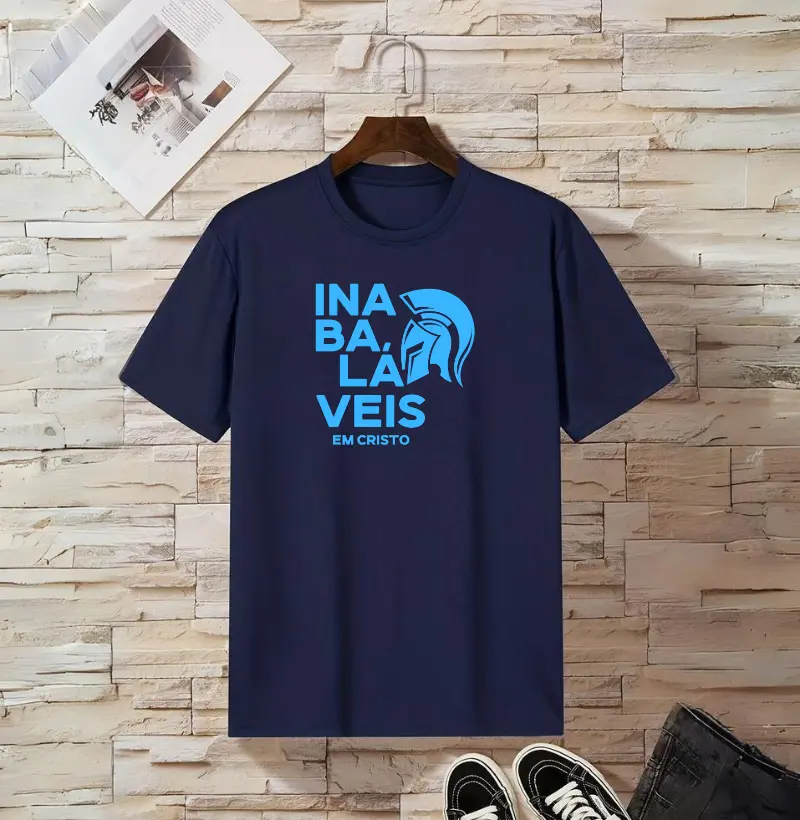 Camiseta Cristã "Inabalaveis Em Cristo"