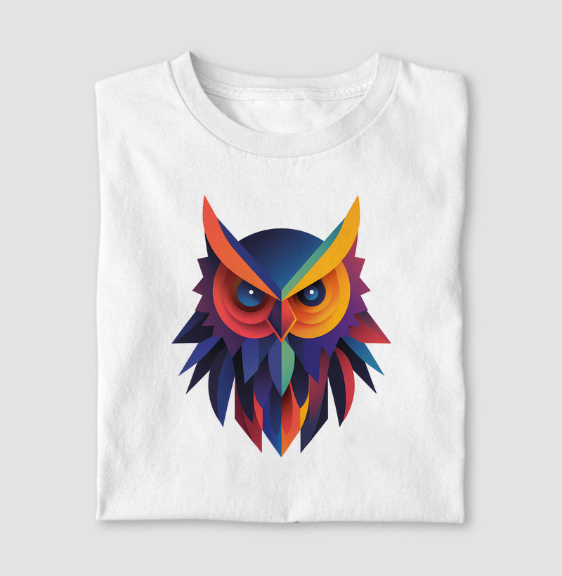 Coruja colors geométrico